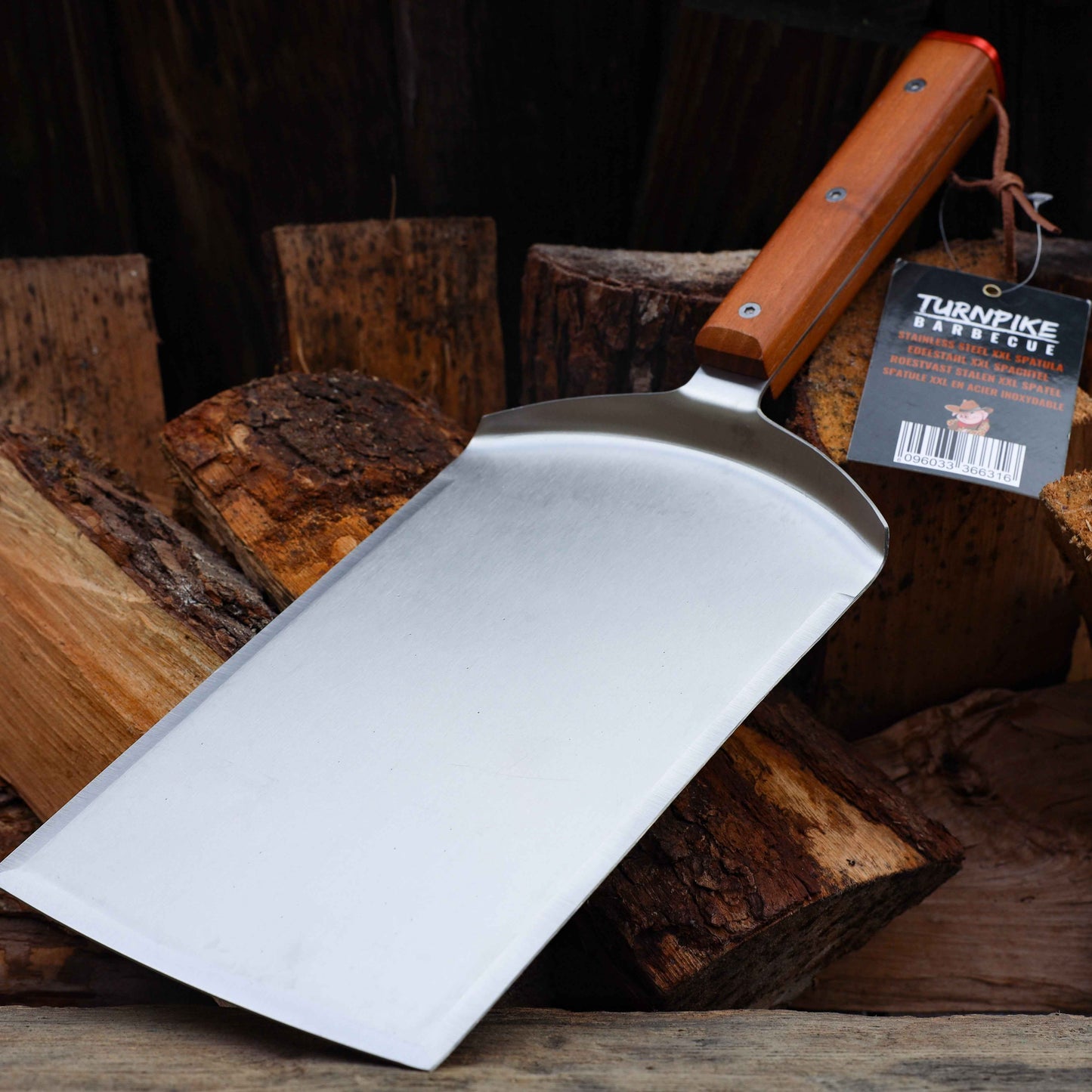 BBQ Spatel XXL RVS Teakhout | Turnpike