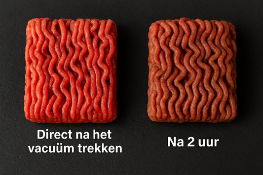 Waarom vacuüm verpakt gehakt minder mooi is van kleur